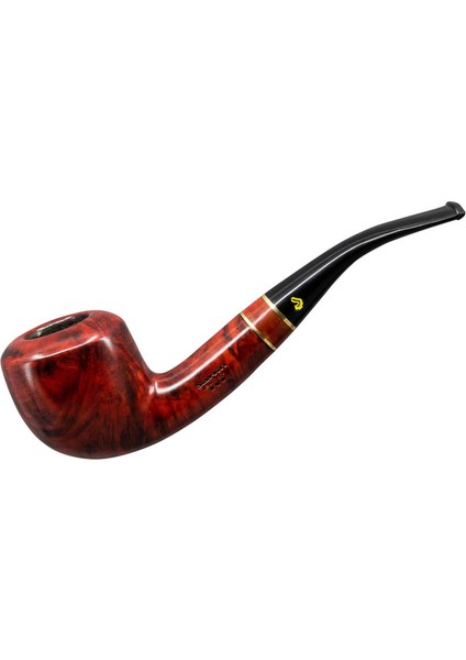Üç Yıldız 196 9mm. Filtreli Ebonit Saplı Pipo