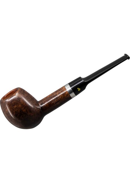 Üç Yıldız 107 9mm. Filtreli Ebonit Saplı Pipo