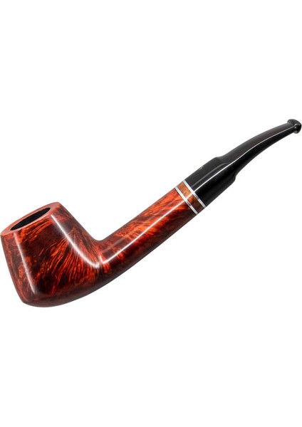 Üç Yıldız 473 9mm. Filtreli Ebonit Saplı Pipo