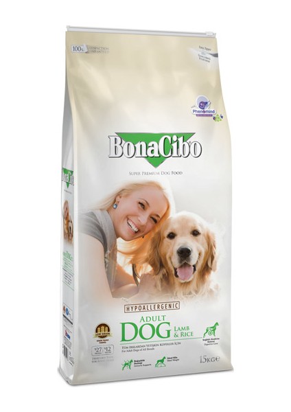 4 kg Adult Dog Lamb Rice Taze Kuzu Etli ve Pirinçli Yetişkin Köpek Maması