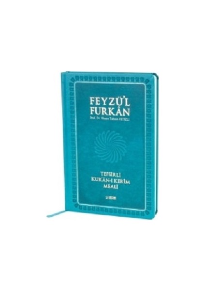 Feyzü'l Furkan Tefsirli Kur'an-I Kerim Meali - Sadece Meal - Büyük Boy - Turkuaz