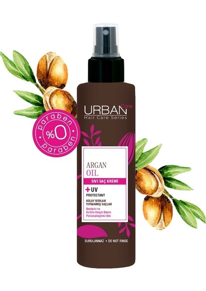 Argan Oil Sıvı Saç Bakım Kremi 75 ml Seyahat Boyu