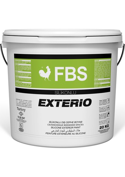 Fbs Exterıo Silikonlu Dış Cephe Boyası 20 kg Açelya