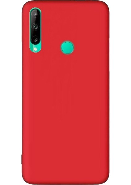 Huawei P40 Lite E Kılıf Premier Silikon Esnek Koruma Kırmızı