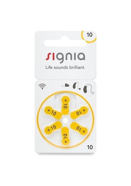 Signia 10 Numara Işitme Cihazı Pili 5'li