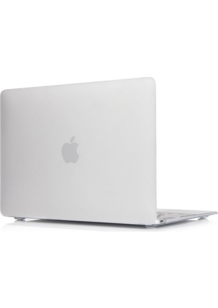 Apple Macbook Air 13.3" Air A1932 Kılıf 2in1 Silikonsu Mat Doku Mat Şefaf
