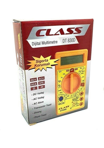 DT-830D Dijital Multimetre Ölçü Aleti