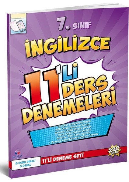 7. Sınıf Ingilizce 11'li Deneme Seti