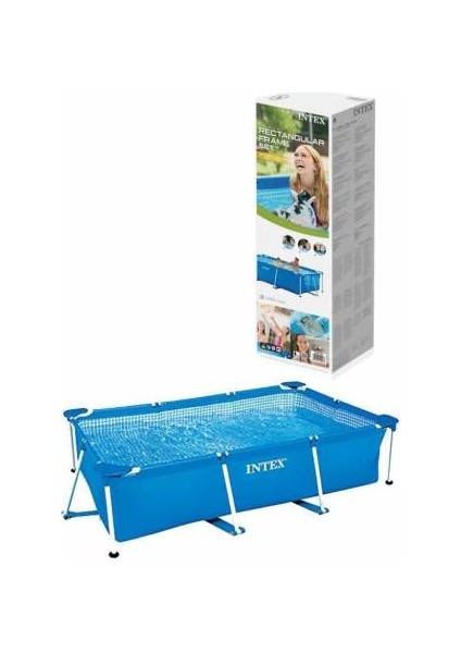 Dikdörtgen Prefabrik Aile Havuzu 220V Filtreli 260X160X65 cm
