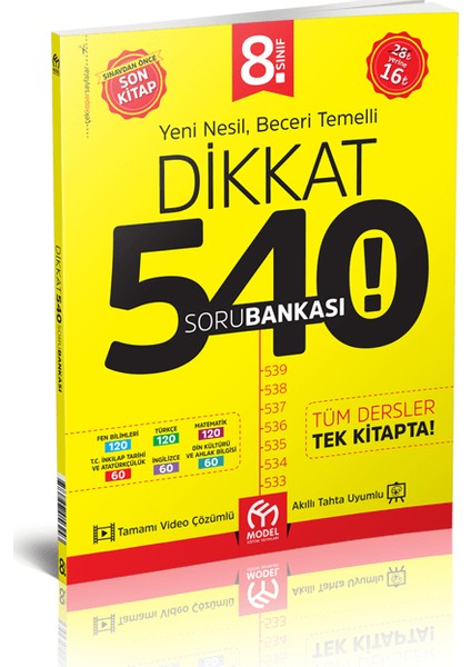 Model Eğitim Yayıncılık LGS 540 Soru Bankası