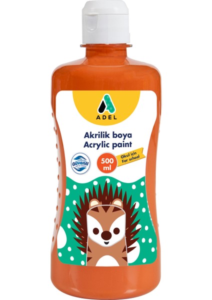 Okul Akriliği 500 ml - Turuncu