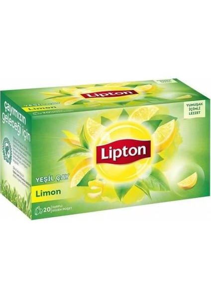 Berrak Yeşil Çay Limonlu 20'li 3'lü