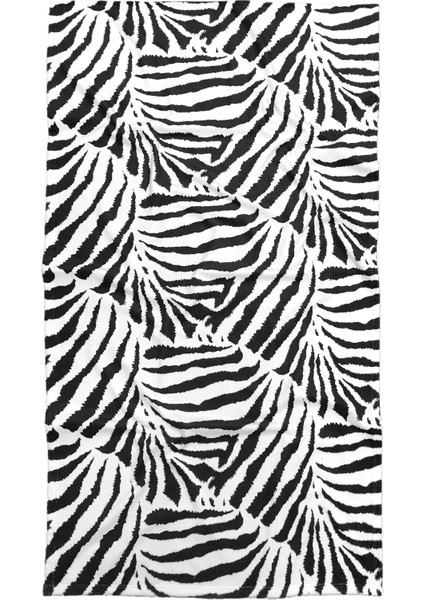 Plaj Havlusu Zebra Siyah 80 x 150 cm