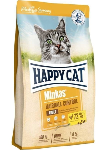 Happy Cat Minkas Hairball Tavuklu Kedi Maması 10 Kg