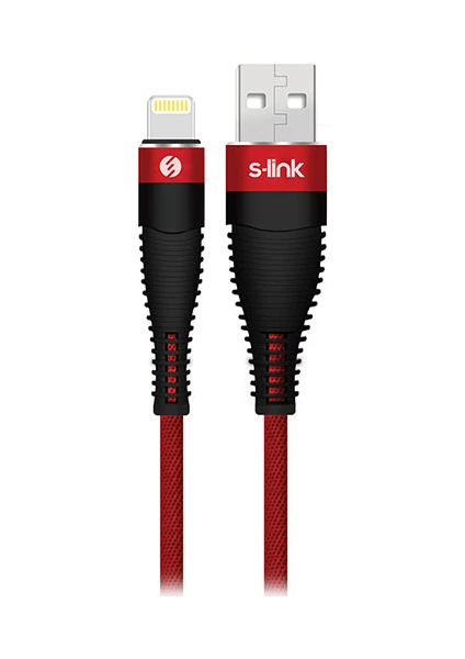 Swapp SW-C685 1.2 mt 3A Lightning Kırmızı Şarj Kablosu