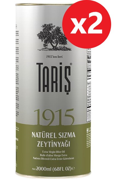 1915 Sızma Zeytinyağı 2 Lt x 2 Adet