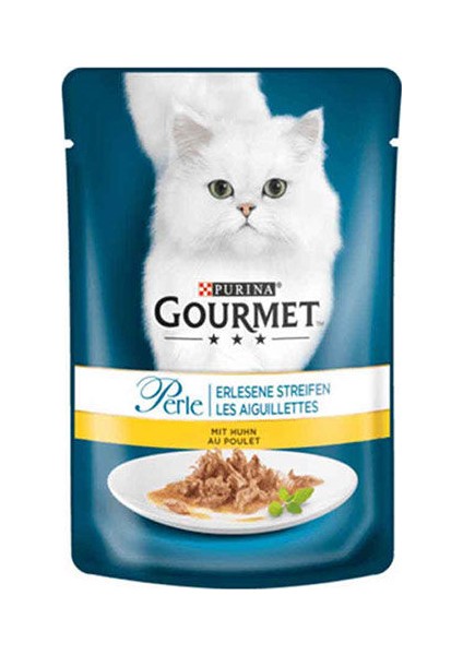 Gourmet Perle Izgara Tavuklu Kedi Konservesi 85 gr 12 Adet