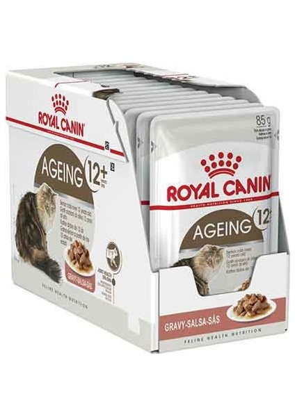 Ageing +12 Yaşlı Gravy Kedi Konservesi 85GR x 12 Adet