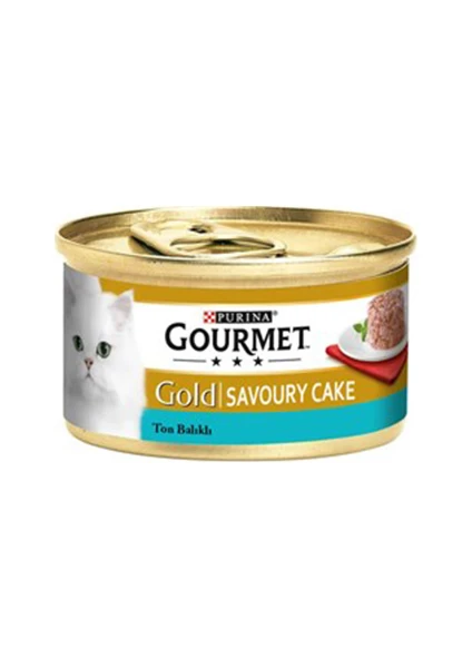 Gourmet Gold Savoury Cake Ton Balıklı Kedi Konserve 85 gr 12'Li