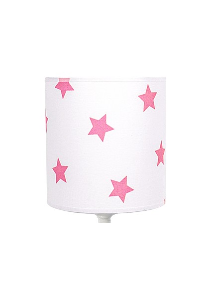 Masa Lambası Kumaş AbajurBeyaz Yıldız fiyatları