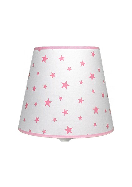 Çocuk Odası Kumaş Büyük Abajur YıldızlıBeyaz fiyatları