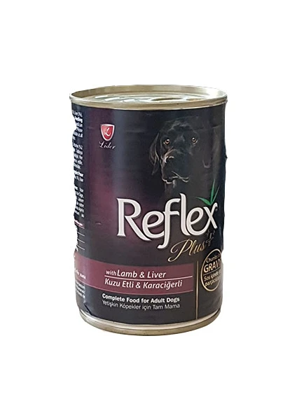 Refle x Plus Kuzulu Karaciğerli Köpek Soslu Konserve 400 gr