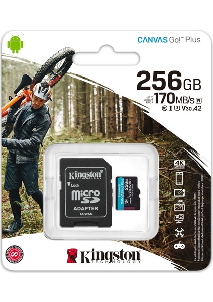 Canvas Go Plus 256GB Class 10 USH-I Hafıza Kartı SDCG3/256GB