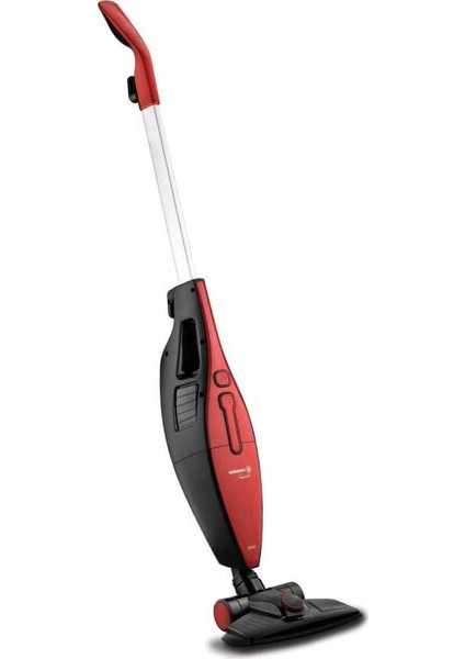 Tempratik KırmızıSiyah Dikey Elektrikli Süpürge