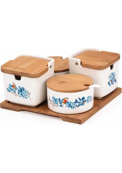 Natura 13 Parça Blue Baharatlık Takımı