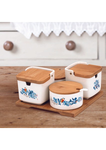 Natura 13 Parça Blue Baharatlık Takımı