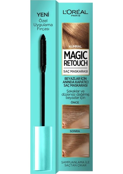 L’Oréal Paris Magic Retouch Beyazlar Için Anında Kapatıcı Saç Maskarası Kumral fiyatları