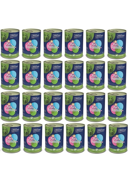 Pets Family Dana Etli Konserve Köpek Maması - 410 G