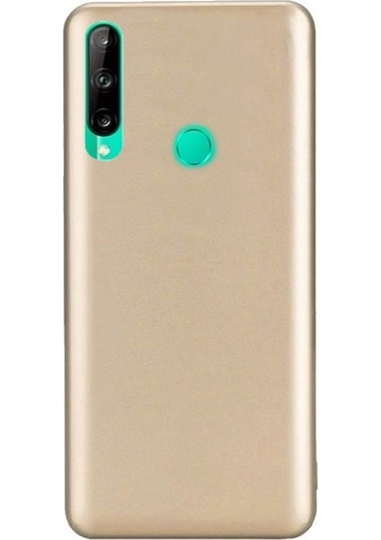 Huawei P40 Lite E Kılıf Premier Silikon Koruma+Nano Glass Gold