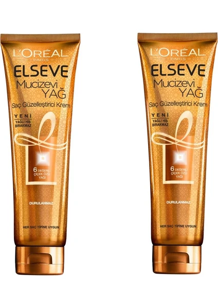 Loreal Elseve Mucizevi Yağ Saç Güzelleştirici Krem 150 ml