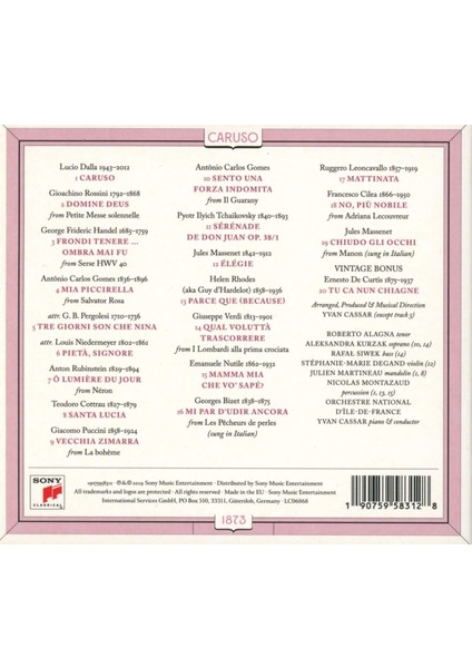 Caruso 1873 - Roberto Alagna CD fiyatları