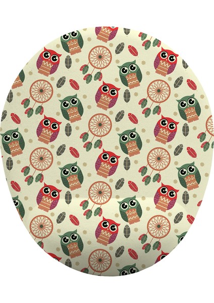 Düş Kapanı ve Baykuş Desenli Bilek Destekli Mouse Pad