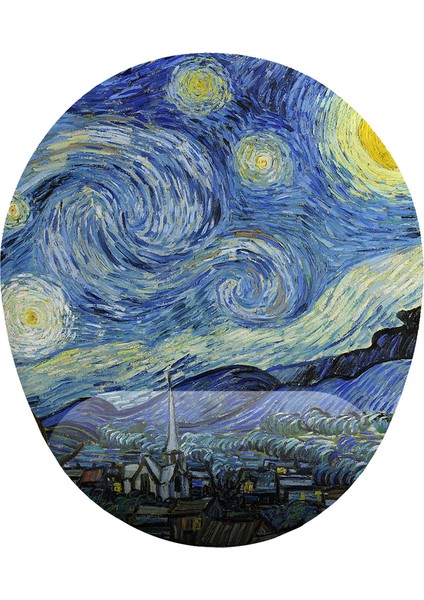 Van Gogh Yıldızlı Gece Bilek Destekli Mouse Pad