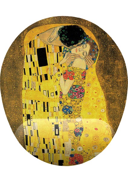 Gustav Klimt Kiss Bilek Destekli Mouse Pad