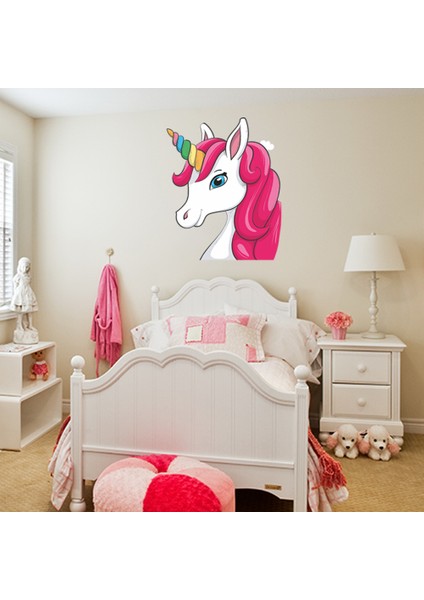 Parti Çocuk Genç Kız Odası Dekoratif Unicorn Sticker