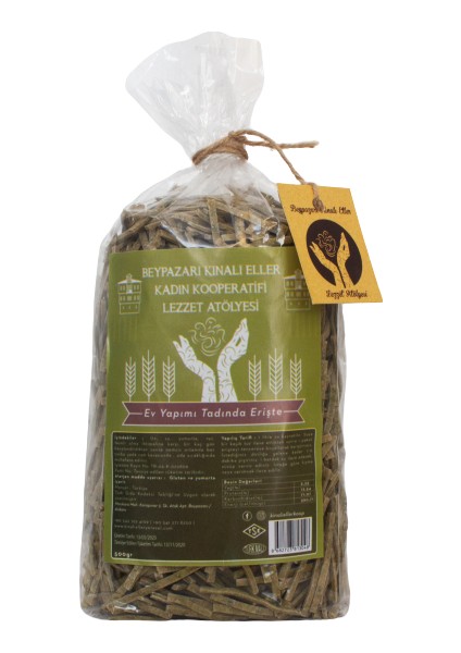 Beypazarı Ispanaklı Erişte Makarnası 500GR.
