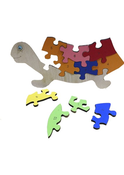 Eğitici Puzzle - Kaplumbağa