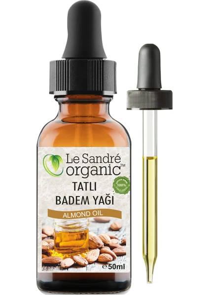 Le Sandre Organics Badem Yağı Tatlı 50 ml Soğuk Sıkım