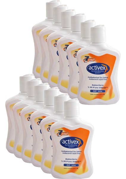 Antibakteriyel Sıvı Sabun Aktif 300 ml x 12 Adet