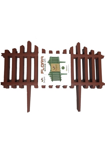 4 Parça Flora Bahçe Çiti 2,4 m