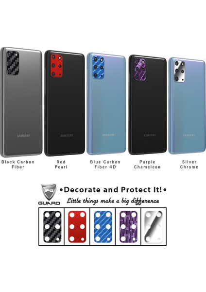Samsung Galaxy S20 Plus & S20 Plus 5g Için Kamera Lens Koruma Set (5 Adet) modelleri