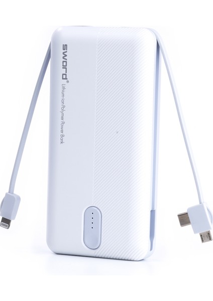 20000 mAh Kendinden Kablolu Powerbank