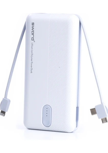 20000 mAh Kendinden Kablolu Powerbank