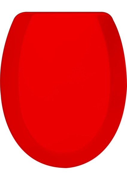 Kırmızı Tisa Thermoplast Standart Klozet Kapağı (Üstten Monte)