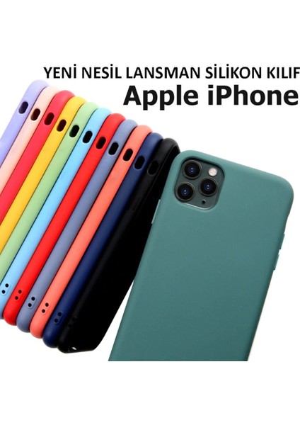 Apple iPhone 11 Pro Max Kılıf Liquid Lansman Silikon Açık Mor