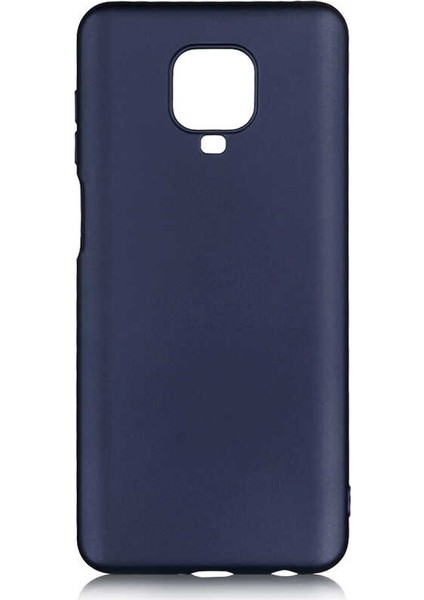 Xiaomi Redmi Note 9S/Pro Kılıf Zore Premier Mat Silikon Kapak Lacivert